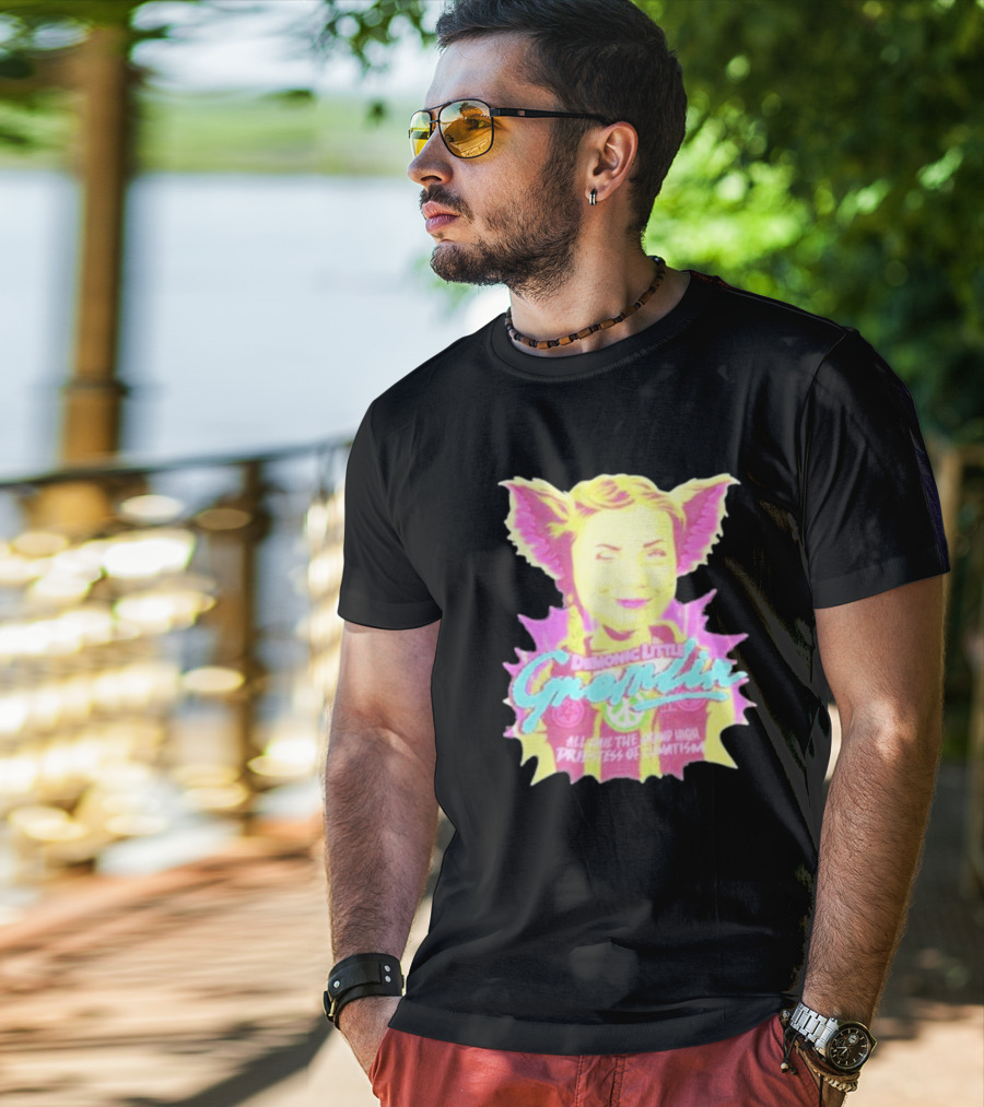 Demonic Little Gremlin All Hail The Grand High Priestess Of Climatism T-Shirt