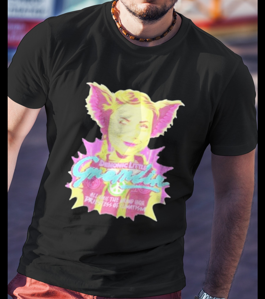 Demonic Little Gremlin All Hail The Grand High Priestess Of Climatism T-Shirt