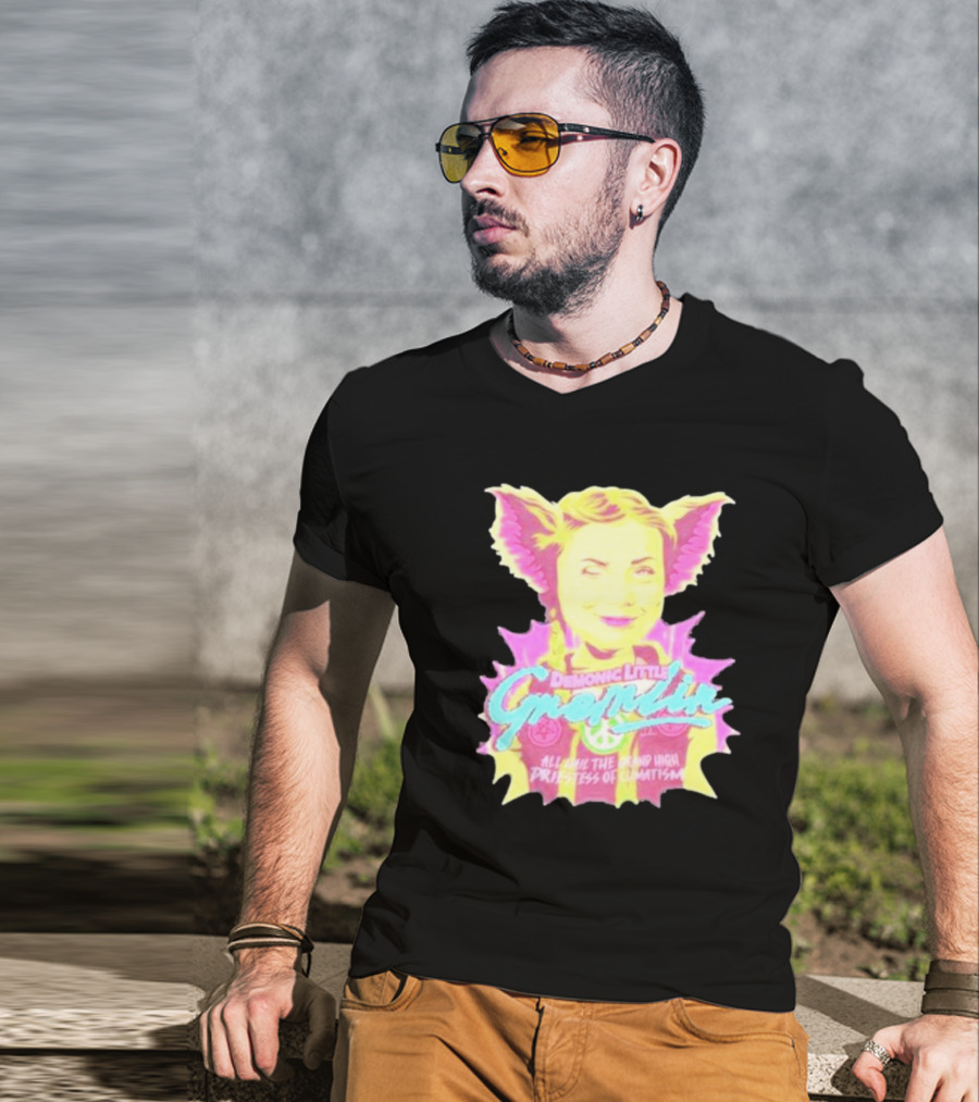 Demonic Little Gremlin All Hail The Grand High Priestess Of Climatism T-Shirt