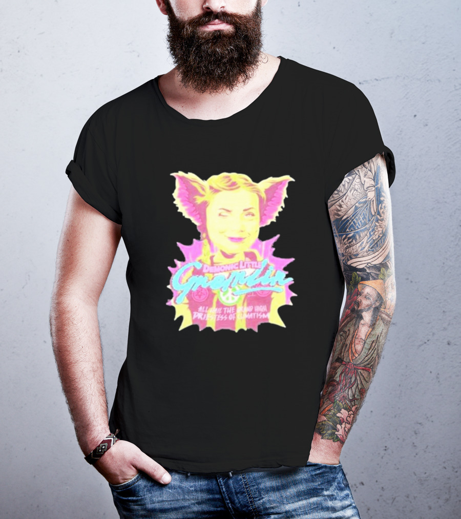 Demonic Little Gremlin All Hail The Grand High Priestess Of Climatism T-Shirt