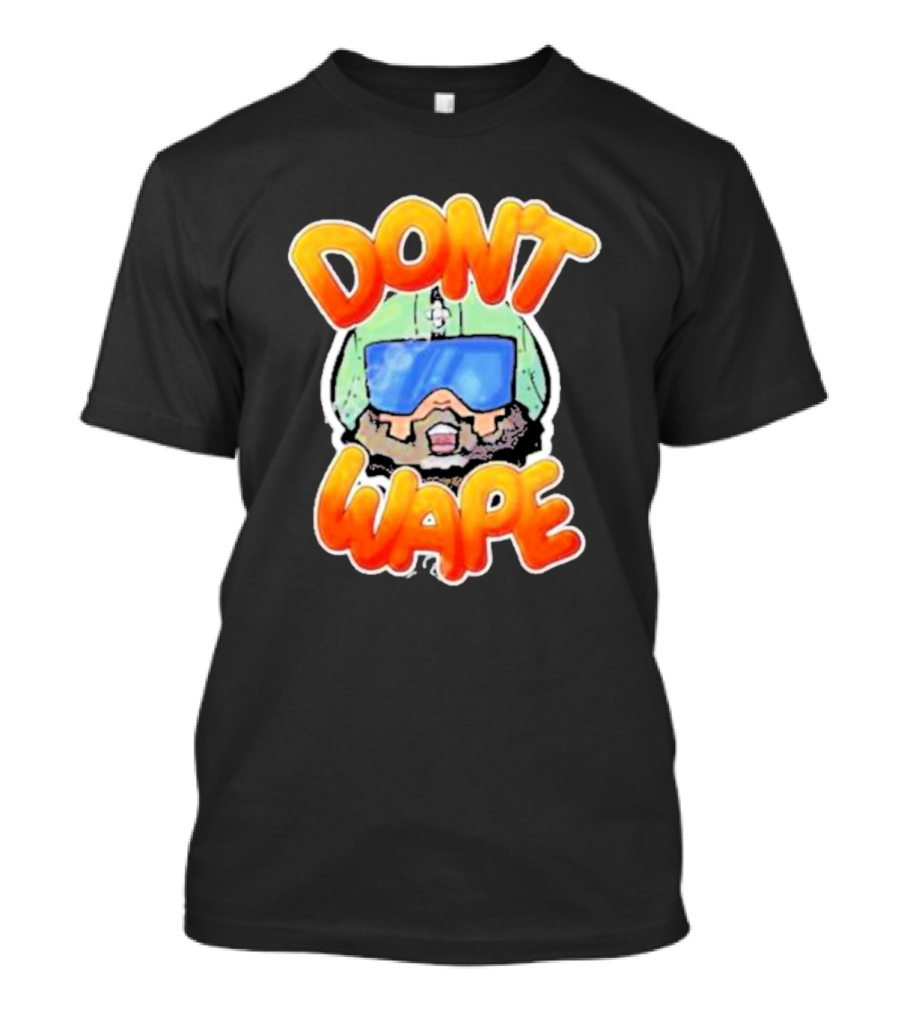 Dick Masterson Don't Wape Bearded Guy In Helmet With Goggles T-Shirt