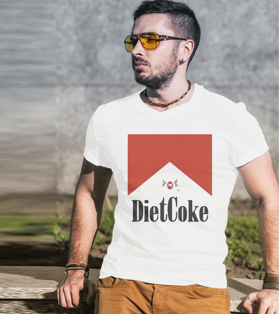 Diet Coke Marlboro Parody Cigarettes T-Shirt