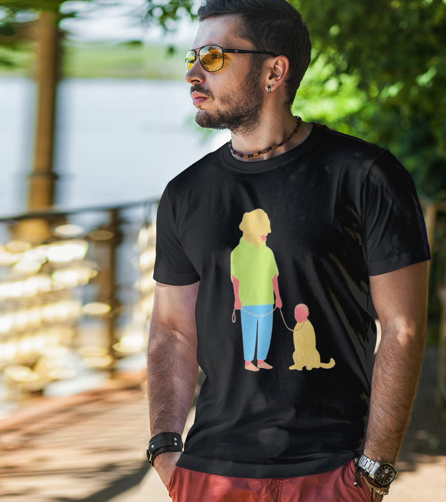 Dogswap Staselė Jakunskaitė Human Dog Head Swap T-Shirt