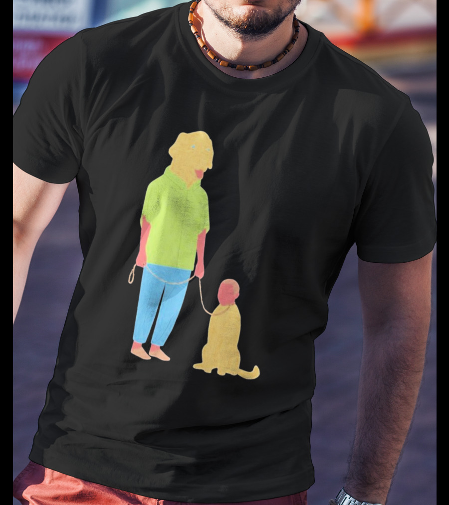 Dogswap Staselė Jakunskaitė Human Dog Head Swap T-Shirt
