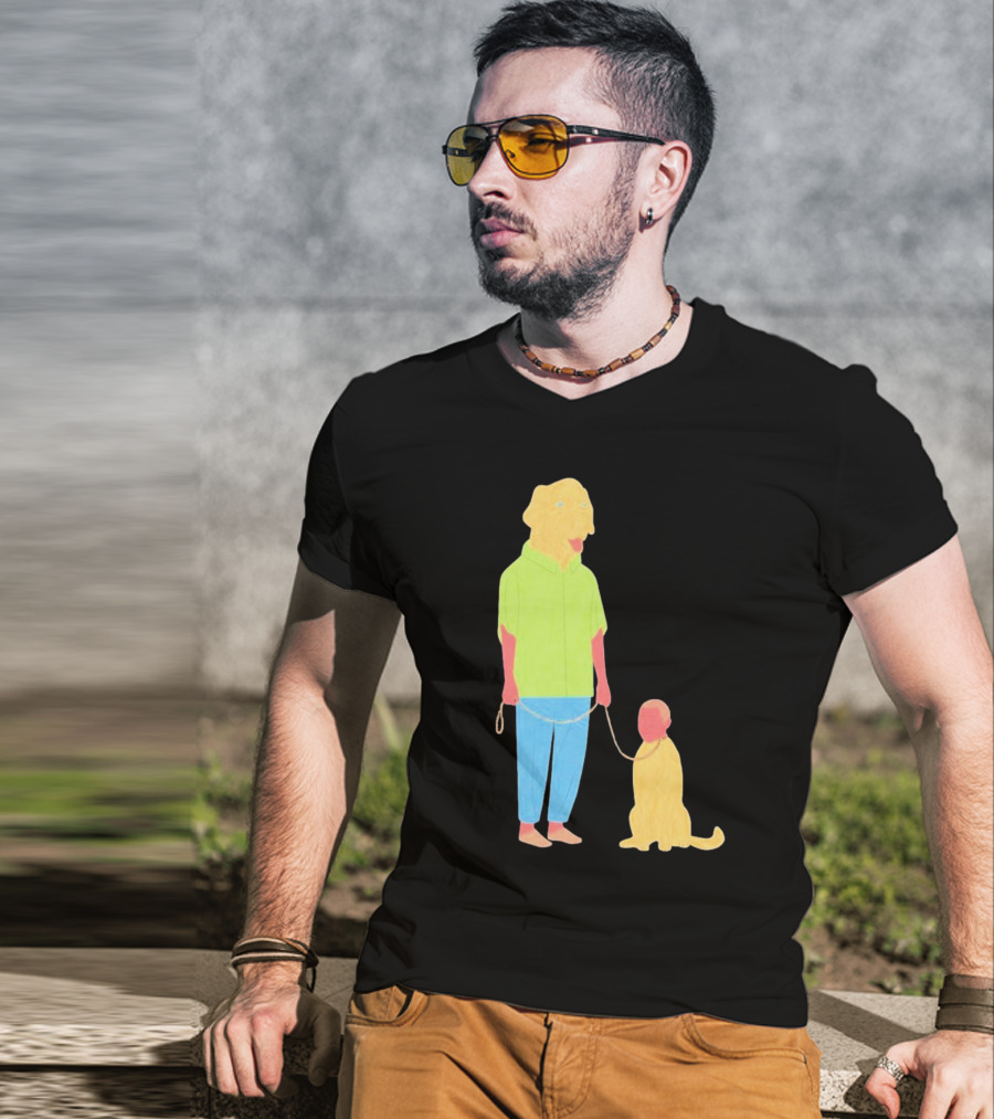 Dogswap Staselė Jakunskaitė Human Dog Head Swap T-Shirt