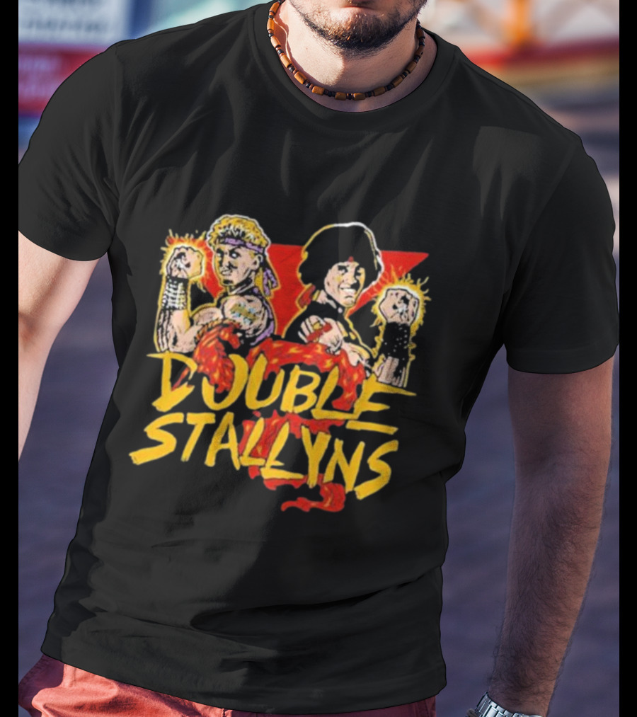 Double Stallyns Retro Cartoon Band Duo T-Shirt
