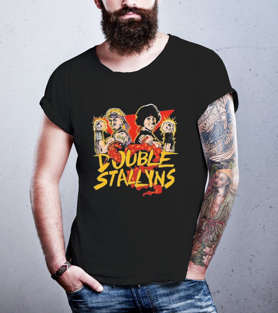 Double Stallyns Retro Cartoon Band Duo T-Shirt