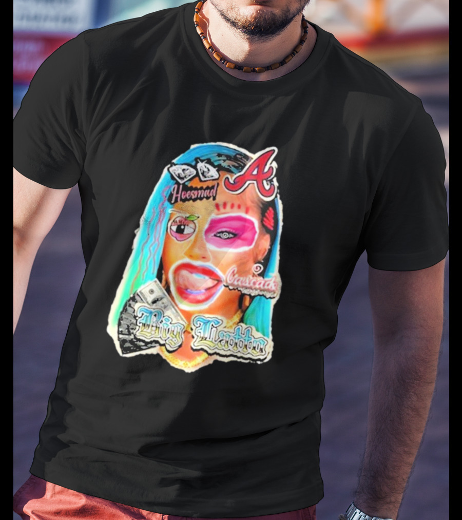 Big Latto Hoe$mad Cascade Atlanta Braves Money T-Shirt