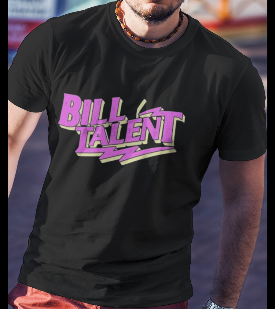 Billy Talent Band Neon Pink Lightning T-Shirt