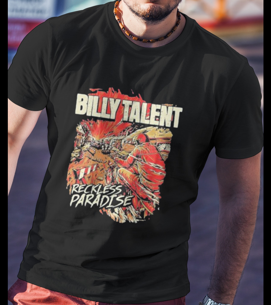 Billy Talent Reckless Paradise Explosive Motorcycle T-Shirt