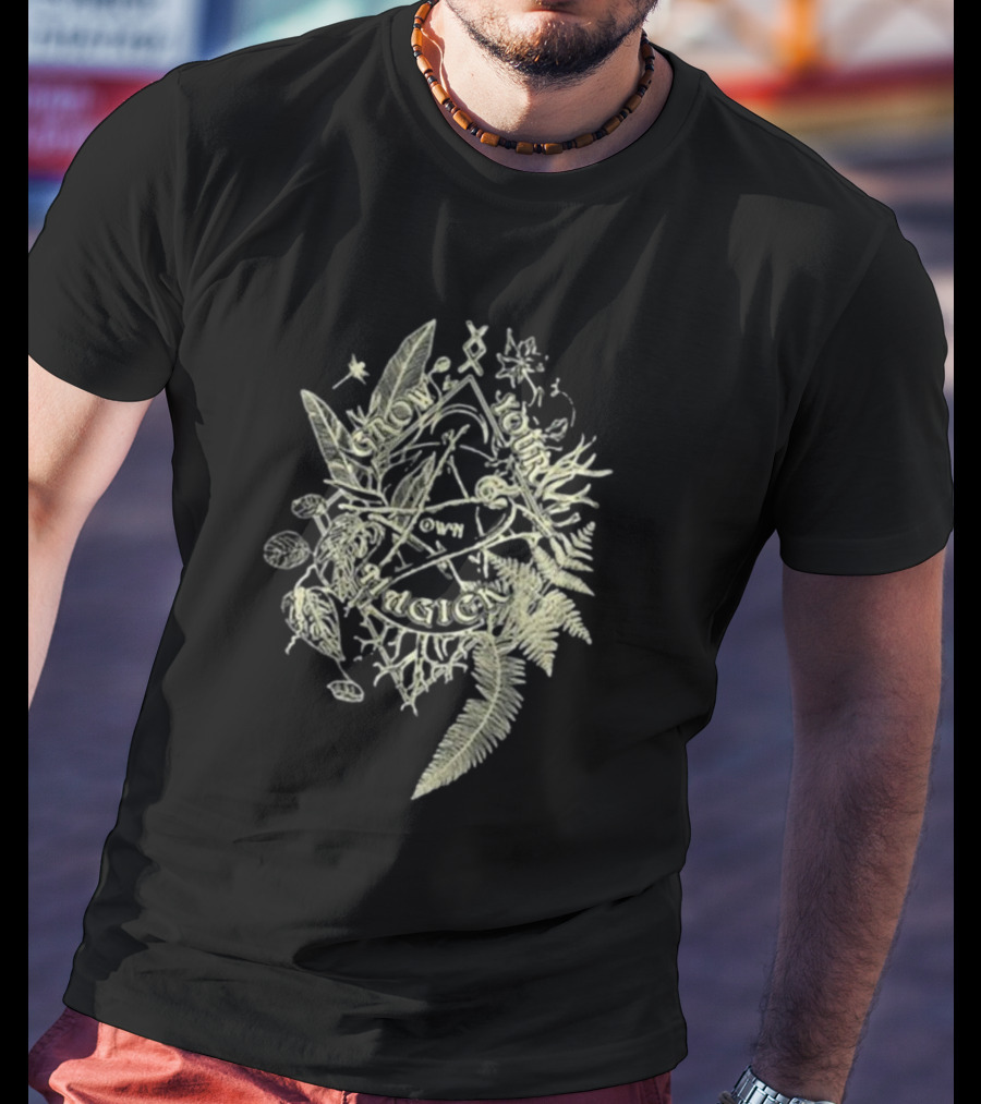 Blackcraft Cult Grow Your Own Magic Pentagram Botanical T-Shirt