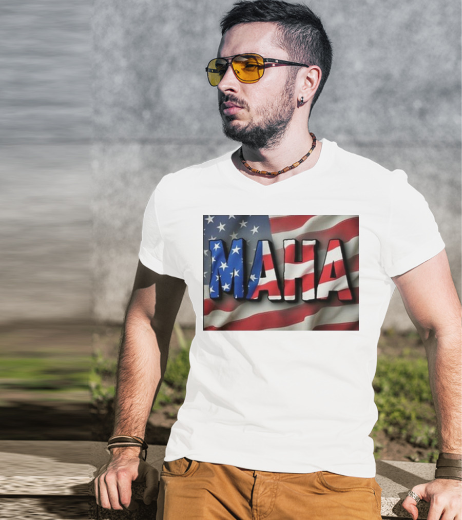 Bryce Lipscomb Maha Make America Healthy Again USA Flag T-Shirt