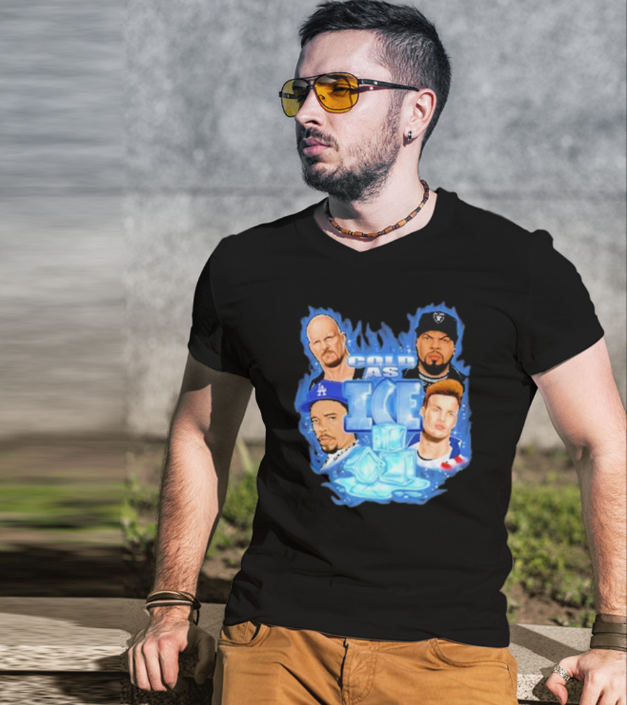 Cold As Ice Famous People Rap And Wrestling Legends T-Shirt