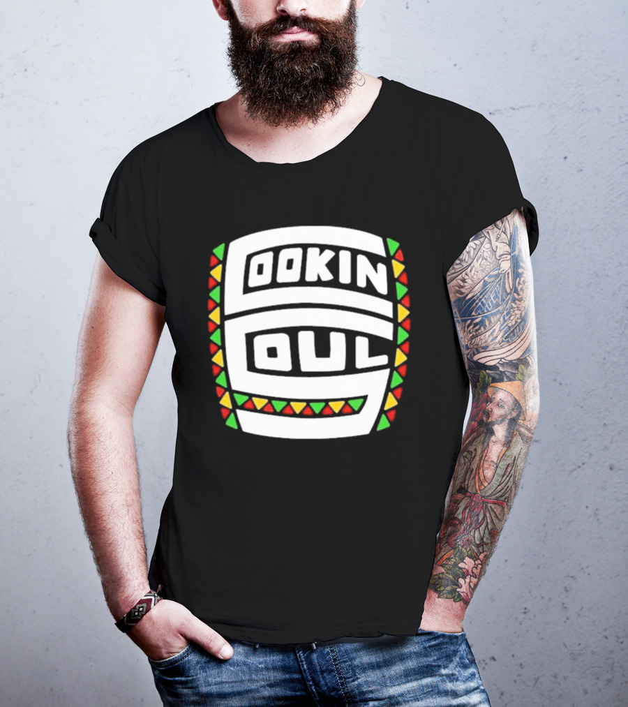 Cookin Soul Logo African Pattern Colors T-Shirt