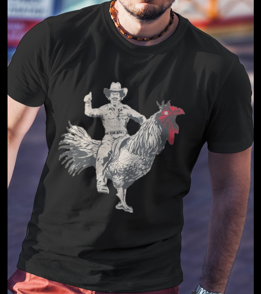 Cowboy Riding Chicken T-Shirt