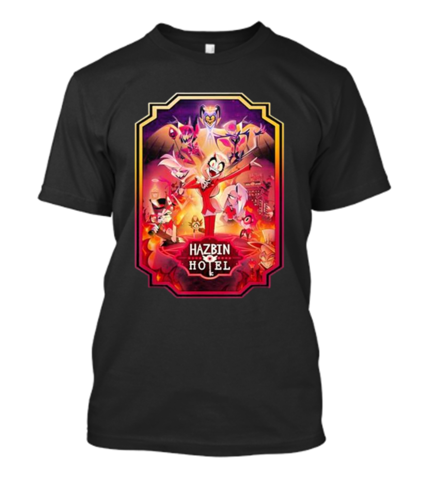 Hazbin Hotel Vibrant Character Montage T-Shirt