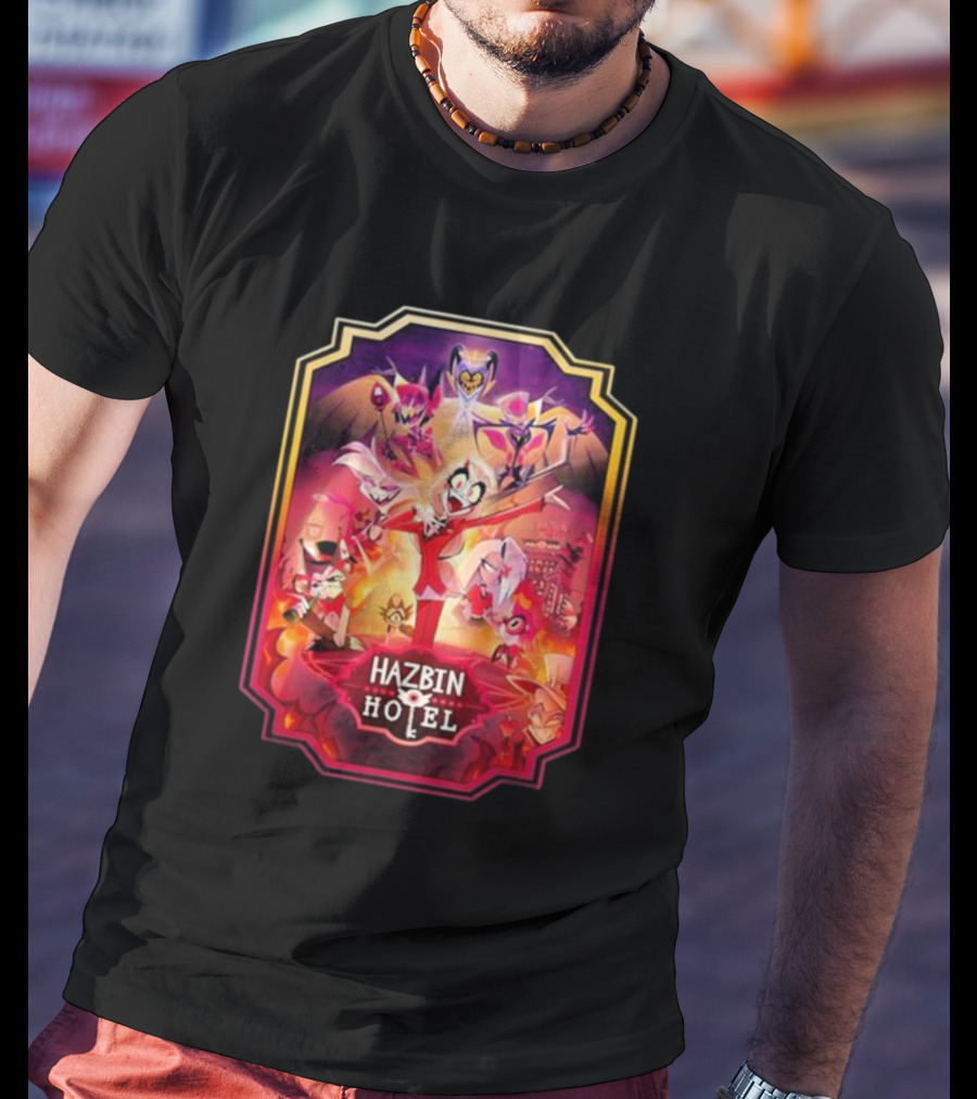 Hazbin Hotel Vibrant Character Montage T-Shirt