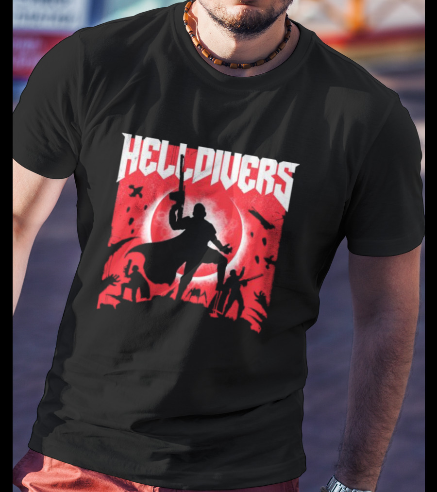 Helldivers Red Moon Battle T-Shirt