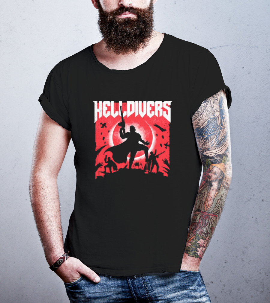 Helldivers Red Moon Battle T-Shirt