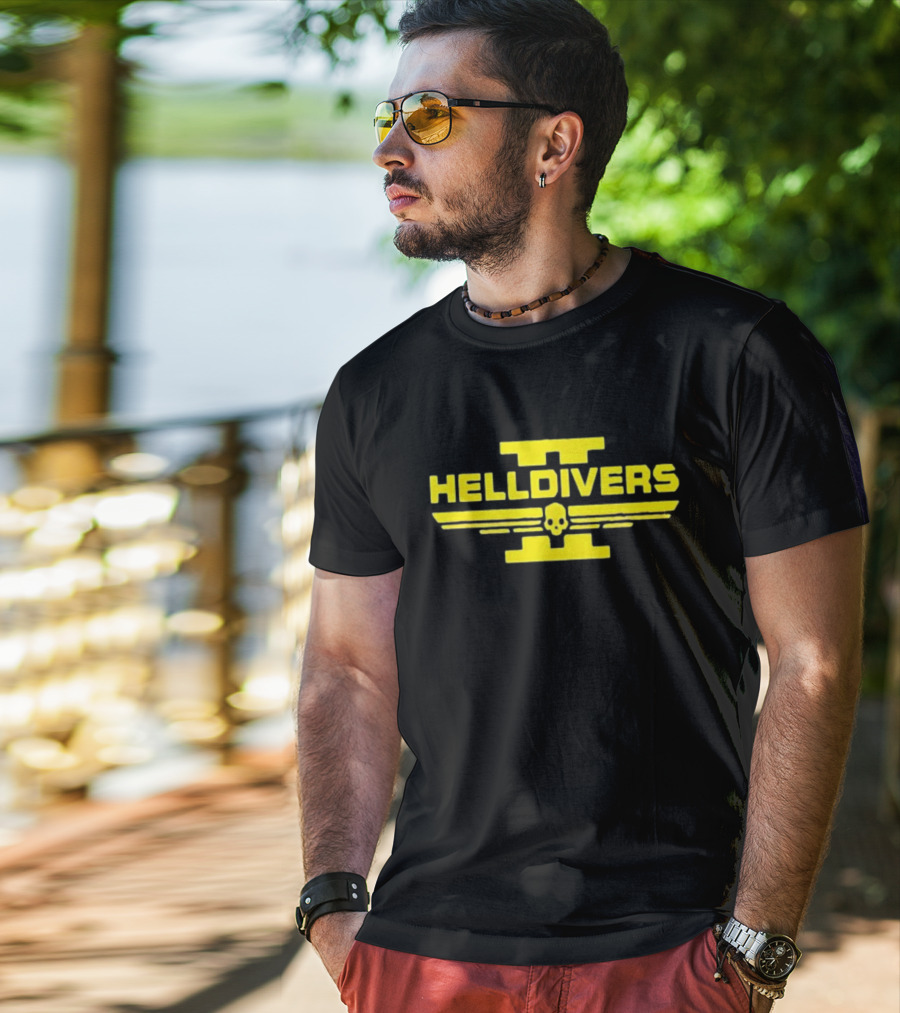 Helldivers II Skull Emblem T-Shirt