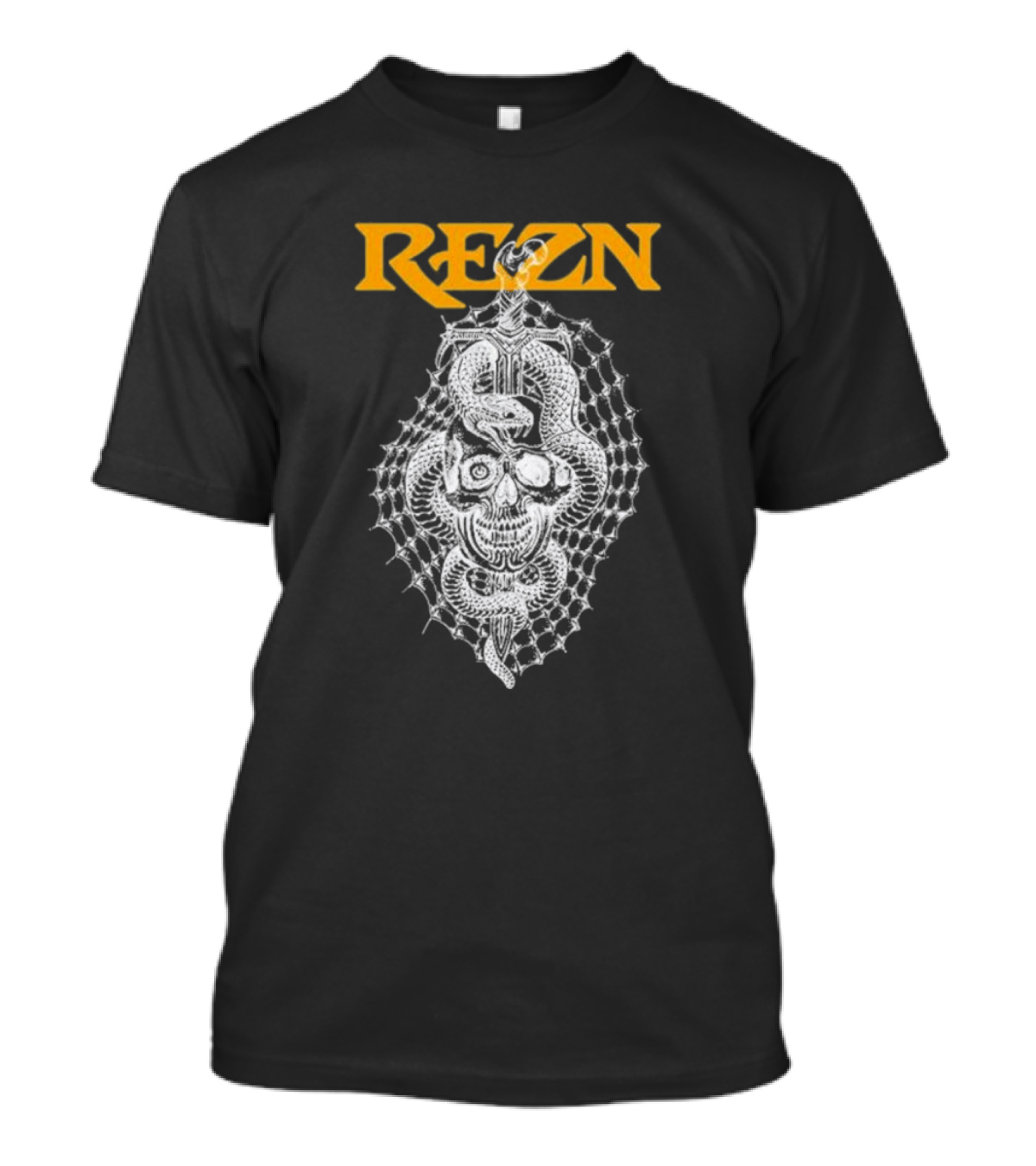 Hello Rezn Skull And Snake Web T-Shirt