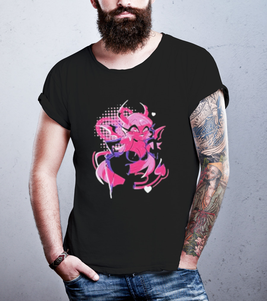 Helluva Boss Verosika Mayday Pink Demon Character T-Shirt
