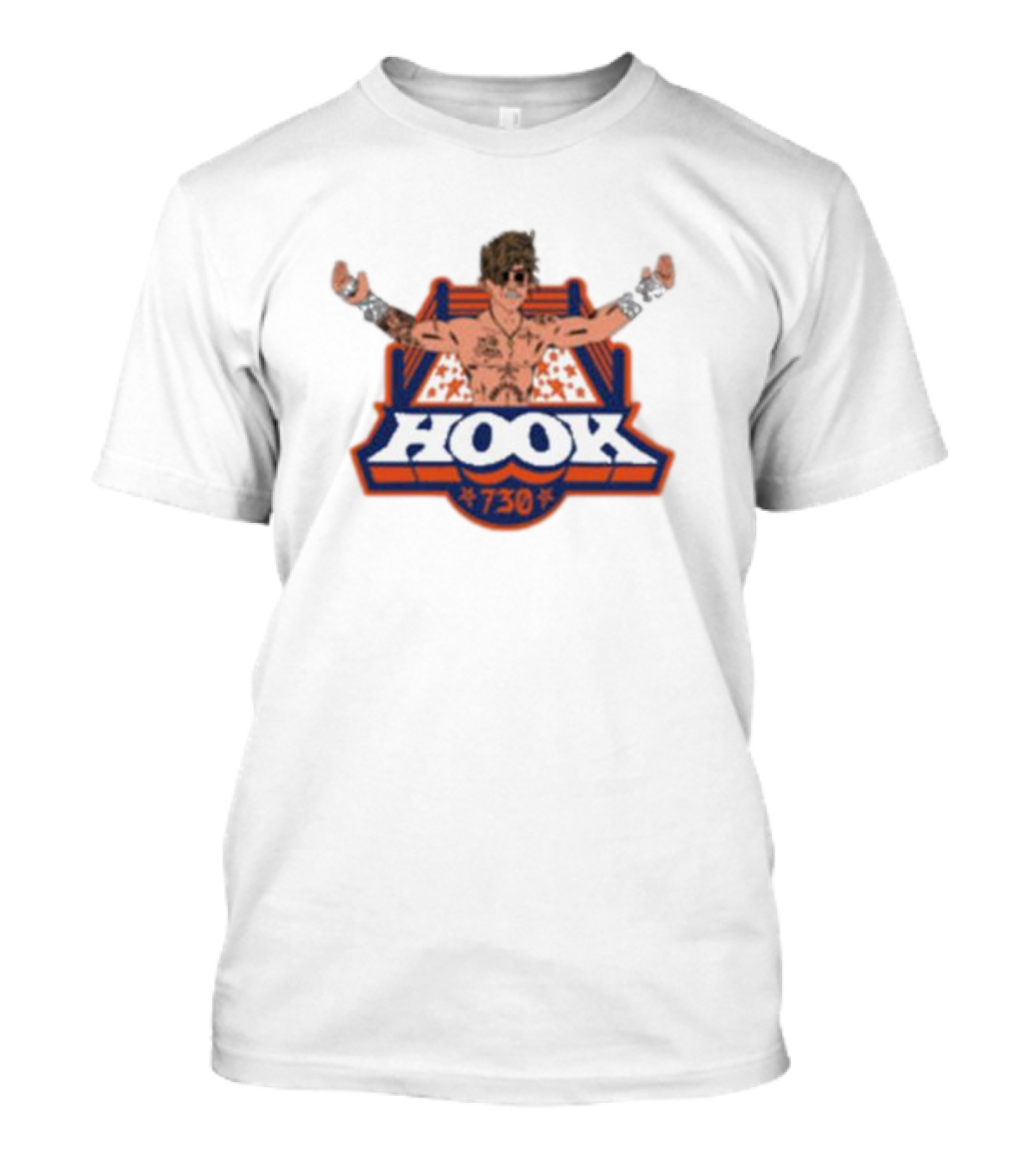 Hook 730 Wild Islander Retro Starburst Wrestler T-Shirt
