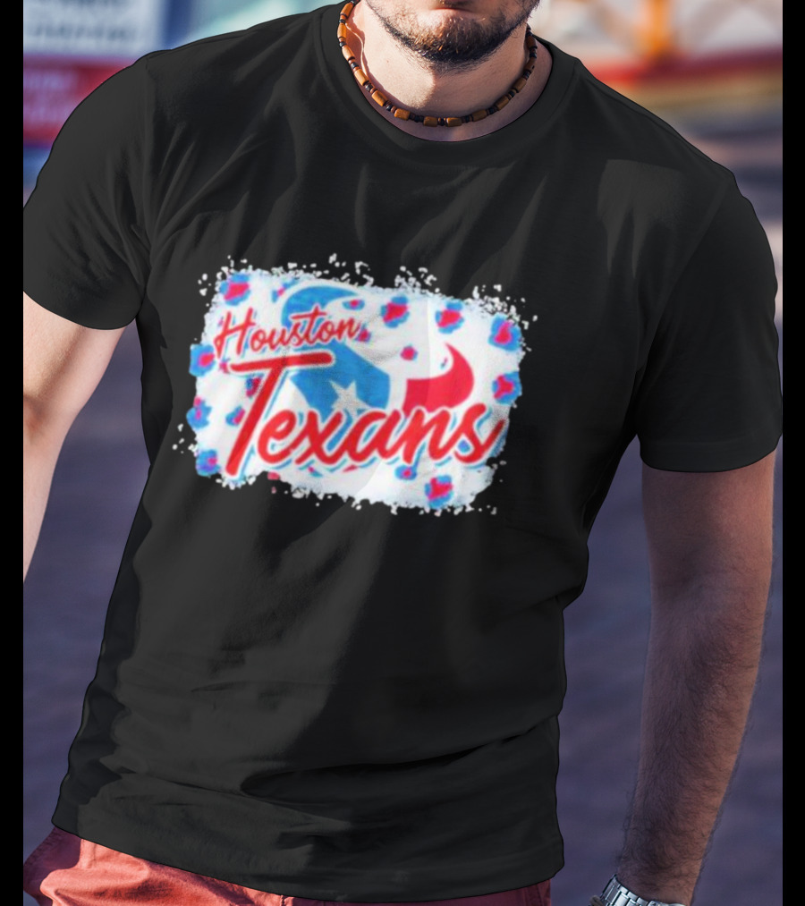 Houston Texans NFL Football Team Leopard T-Shirt