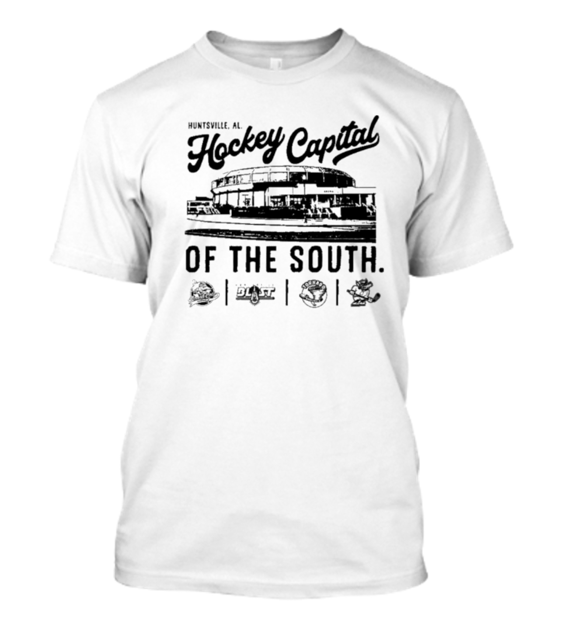 Huntsville AL Hockey Capital Of The South Stadium Image And Team T-Shirt