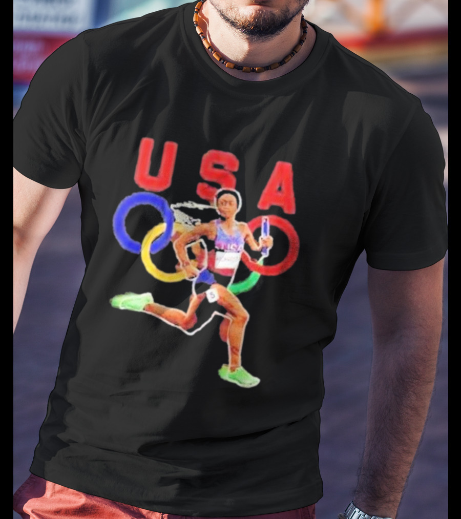 USA Olympic Runner Sha’carri Richardson Paris T-Shirt