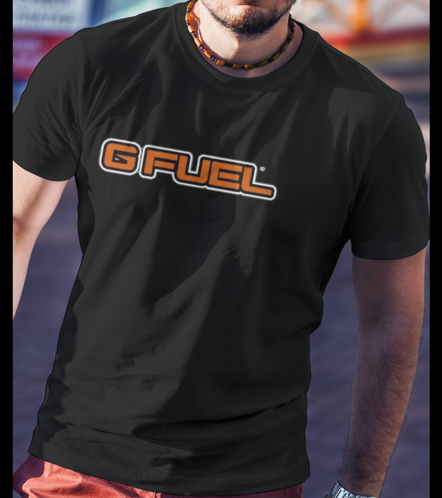 G Fuel Orange Basketball Texture Logo March Madness Collaboration T-Shirt