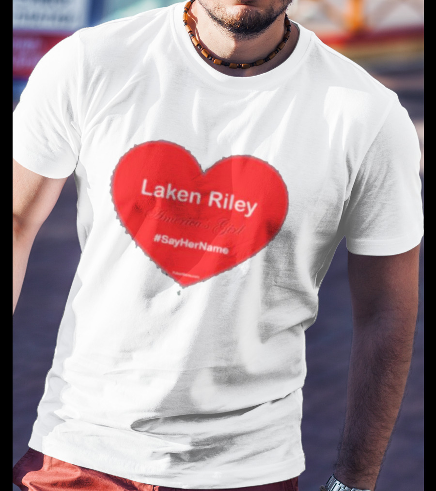 Laken Riley America's Girl #SayHerName Heart T-Shirt
