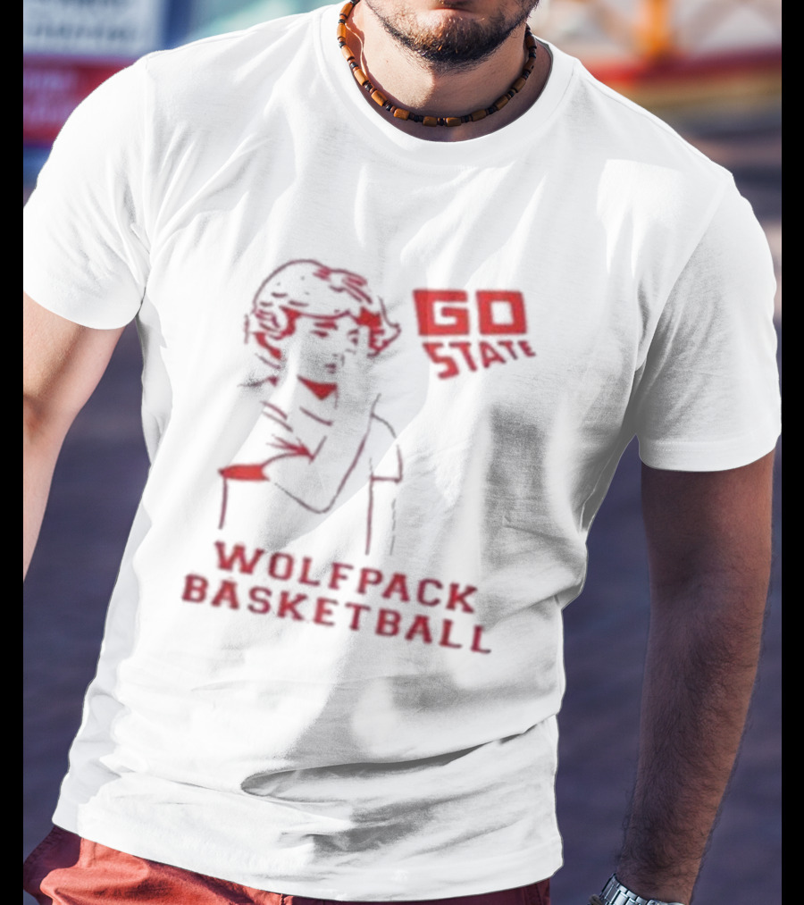Go State Wolfpack Basketball Fan Support T-Shirt