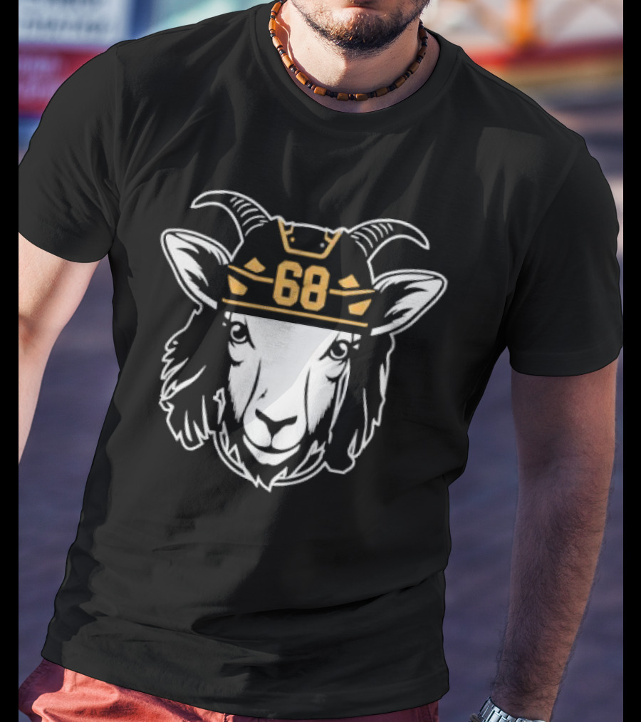 Goat 68 Jaromir Jagr Pittsburgh Penguins Hockey Legend T-Shirt