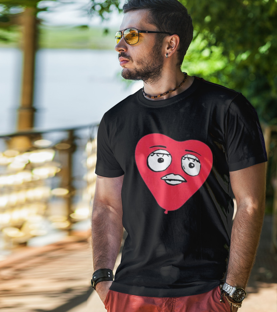 God Forbid James Marriott Heart Balloon Face T-Shirt