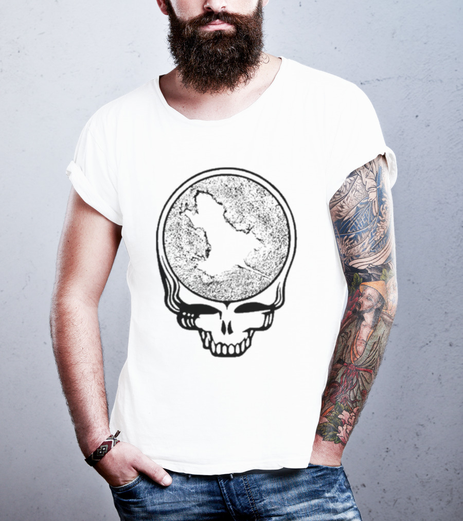 Grateful Dead X Rat Hole Steal Your Face Arctic Skull T-Shirt