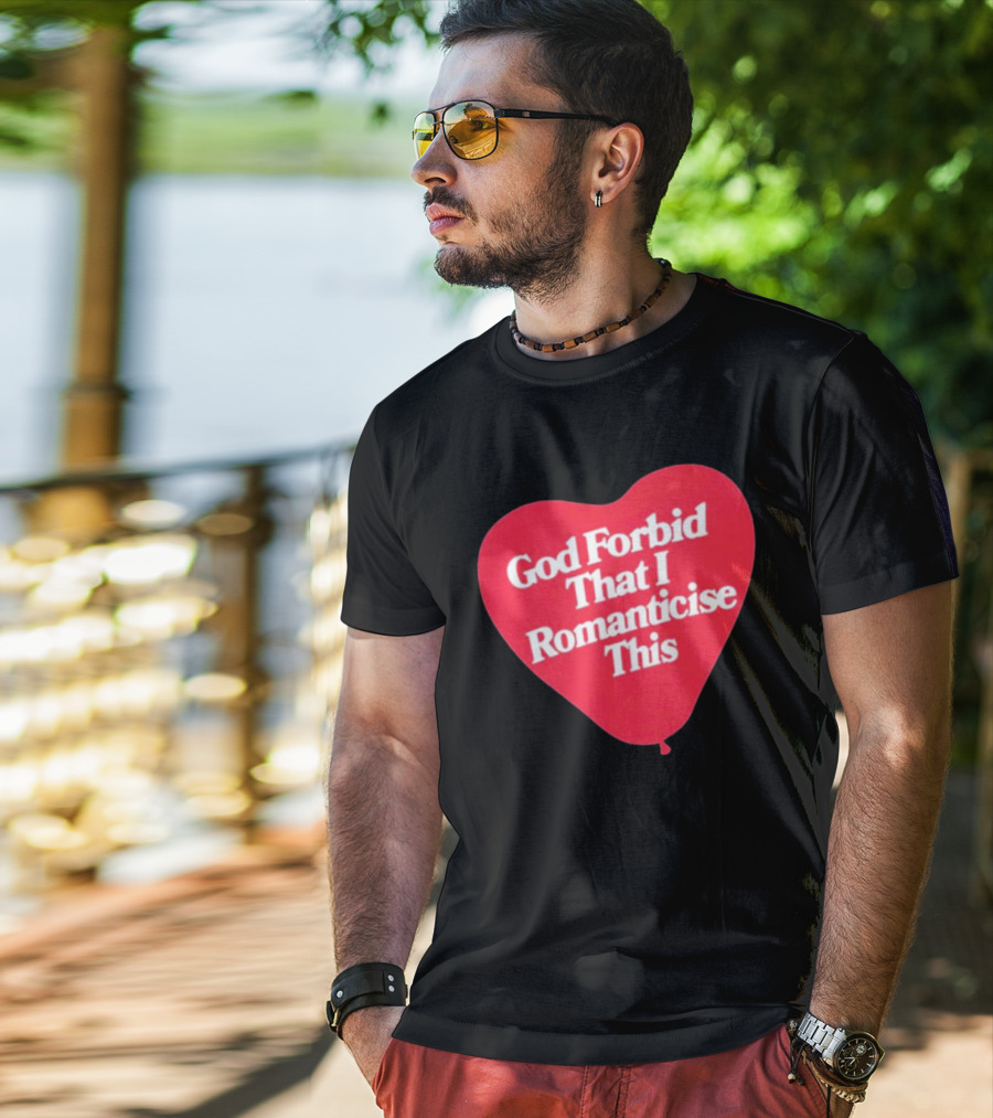 James Marriott God Forbid That I Romanticise This Heart Balloon T-Shirt