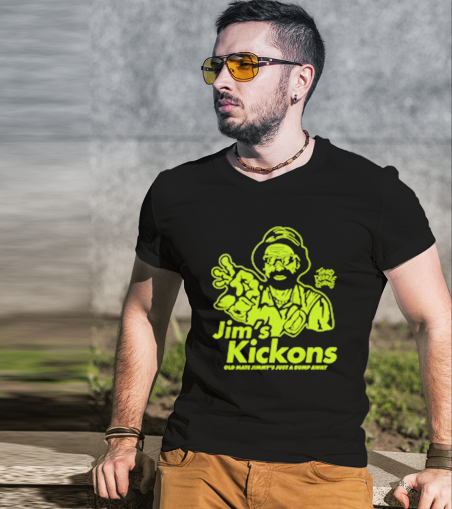 Jim’s Kickons Third Degree Gurns Old Mate Jimmy’s Just A Bump Away T-Shirt