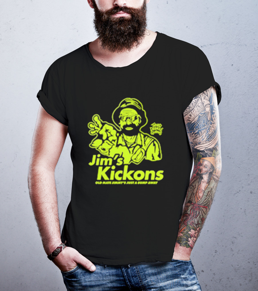 Jim’s Kickons Third Degree Gurns Old Mate Jimmy’s Just A Bump Away T-Shirt
