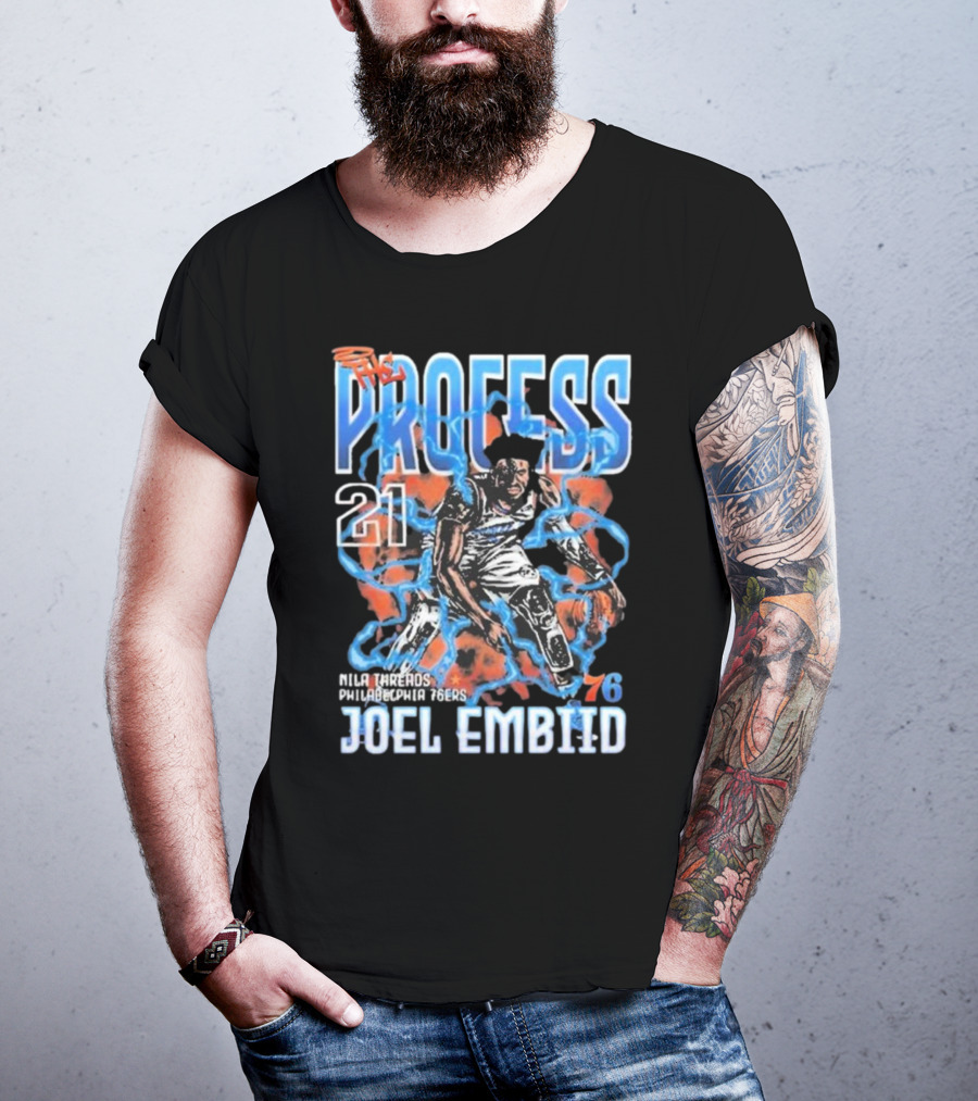 Joel Embiid The Process 21 Philadelphia 76ers NBA 76 T-Shirt