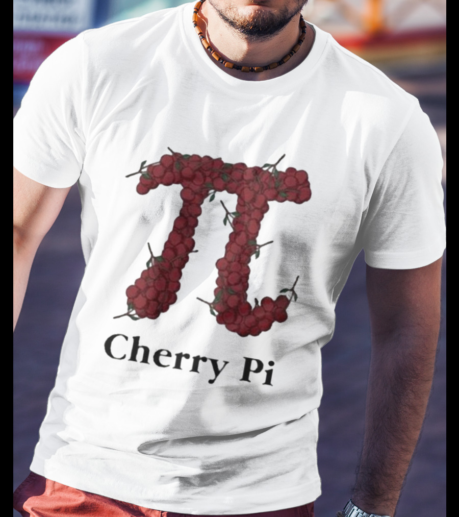 Cherry Pi Jon Hurwitz π Symbol Made Of Red Cherries T-Shirt