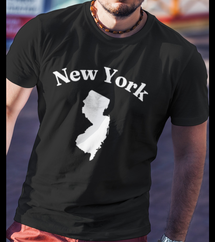 New York New Jersey Map T-Shirt