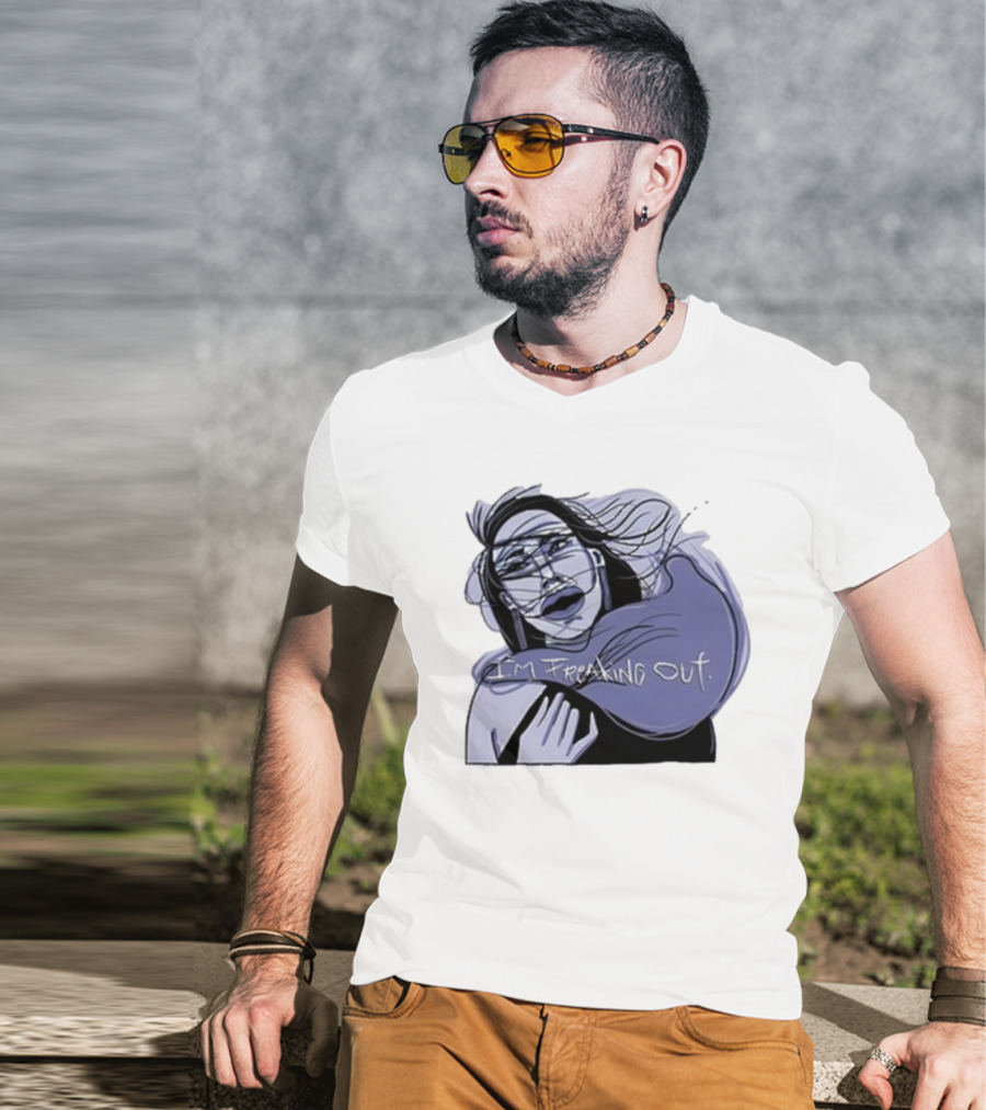 I'm Freaking Out Artistic Expression In Emotional Turmoil T-Shirt
