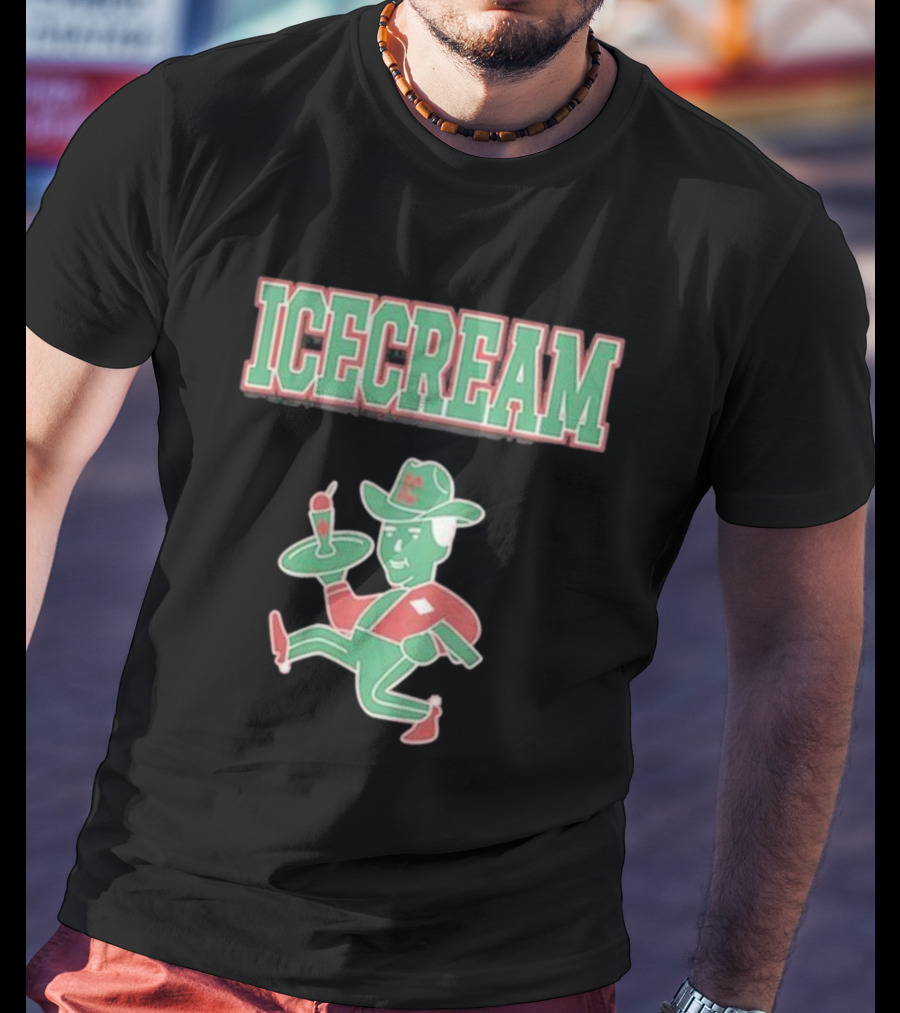 ICECREAM Retro Cowboy Dessert T-Shirt
