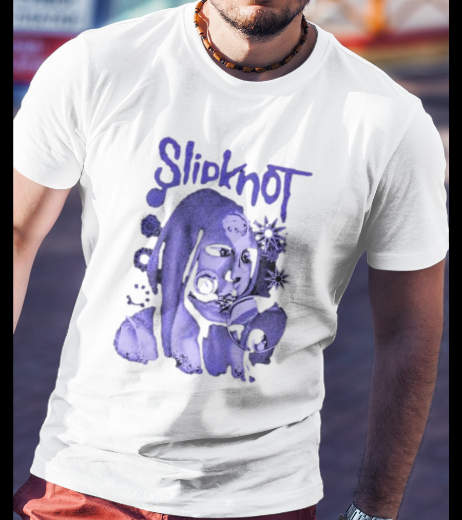 Slipknot Inbetween Shapes Abstract Masked Figure With Geometric T-Shirt