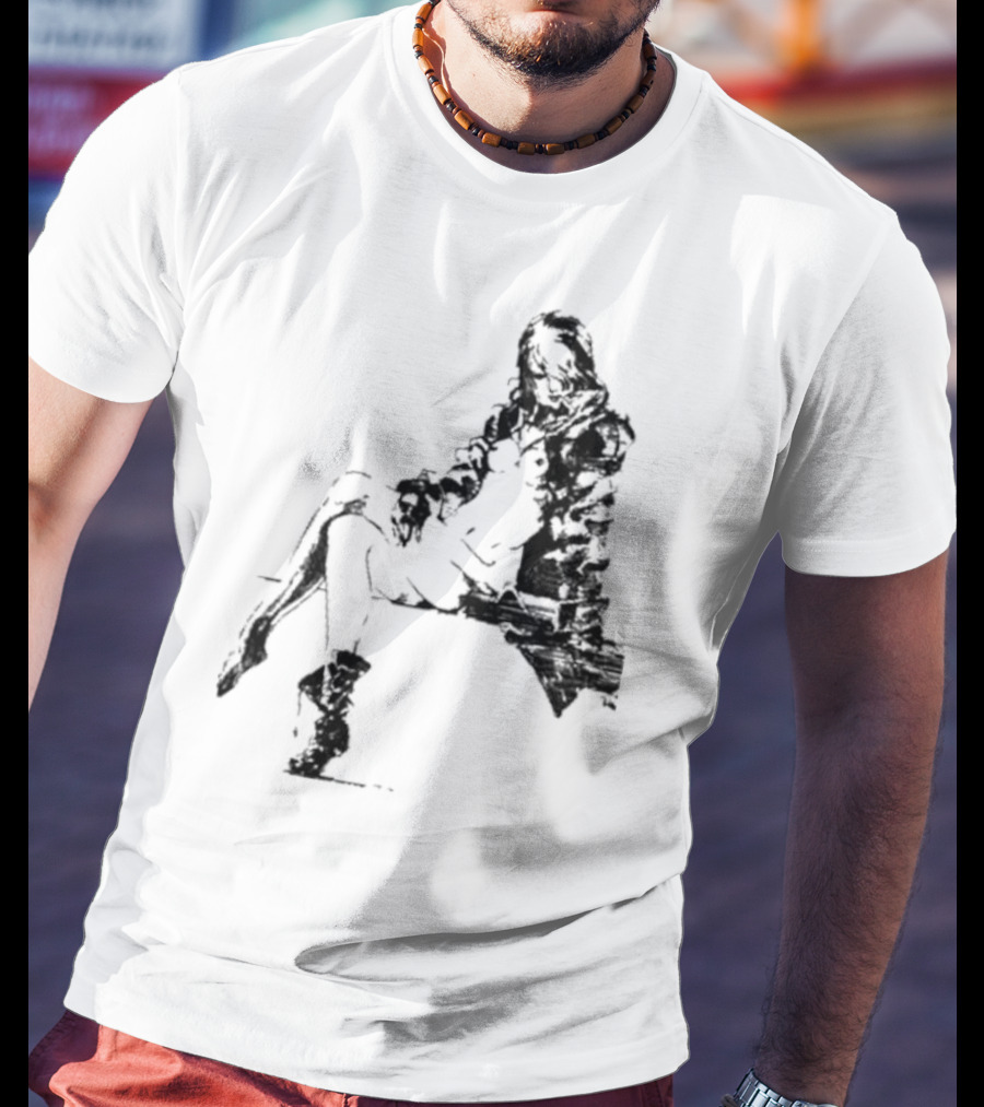 Espionagevr Store Big Sniper Mysterious Figure In Long Coat And Boots T-Shirt