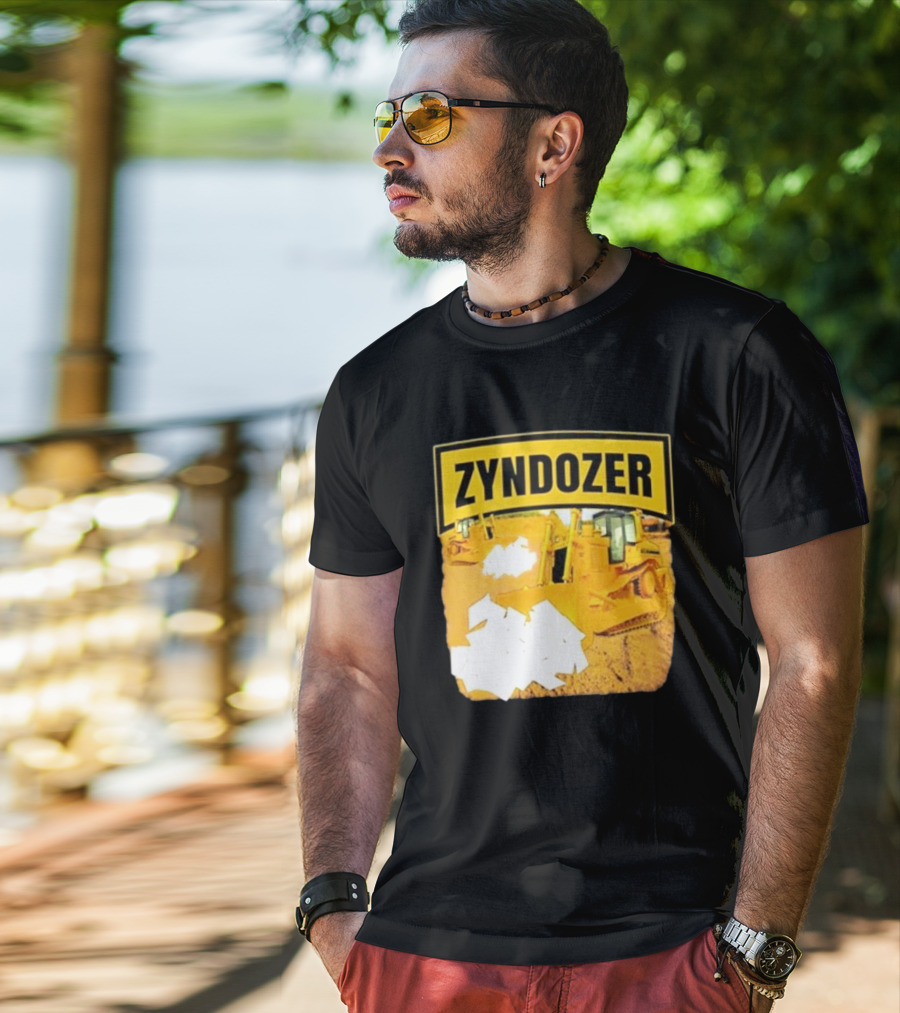 Zyndozer Funny Ahh Tees Bulldozer Image T-Shirt
