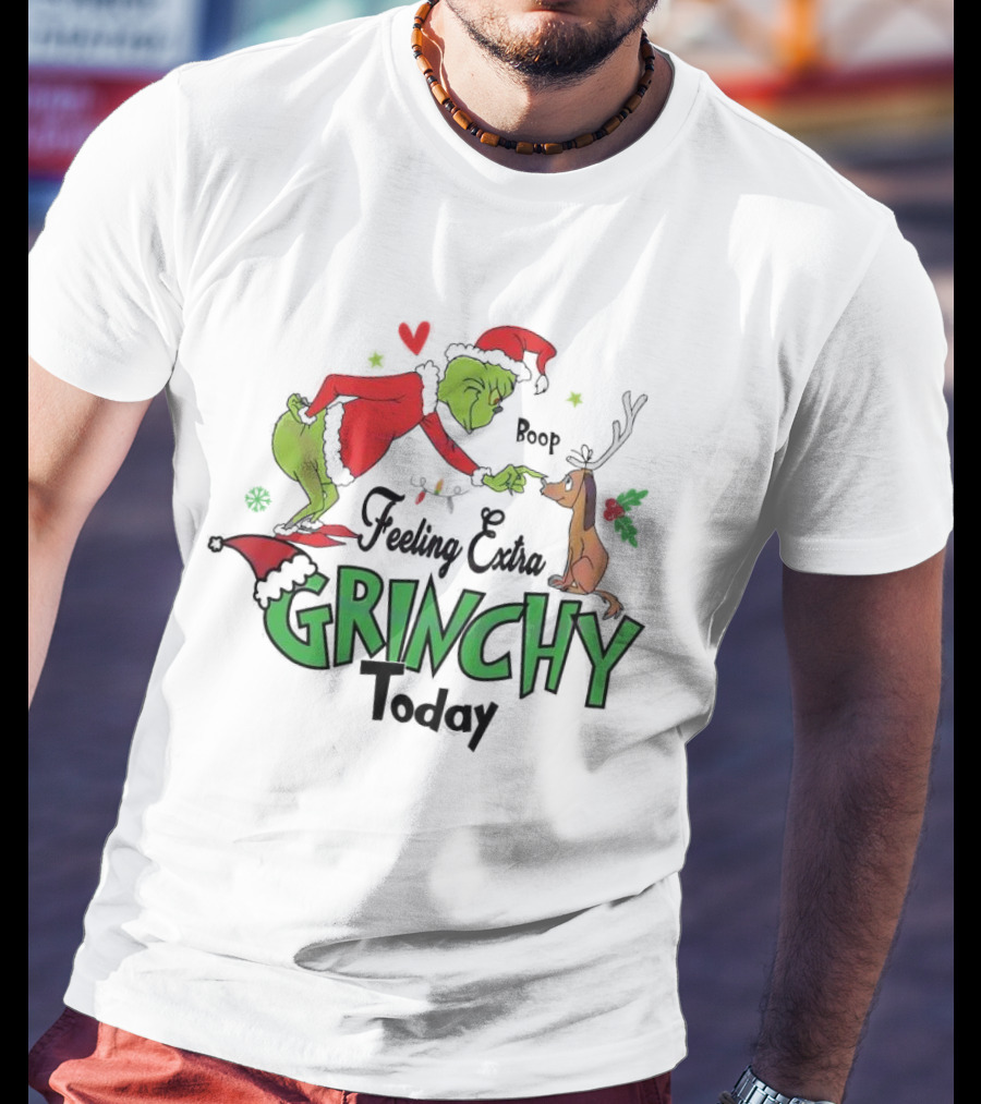 Grinch Boop Feeling Extra Grinchy Today T-Shirt