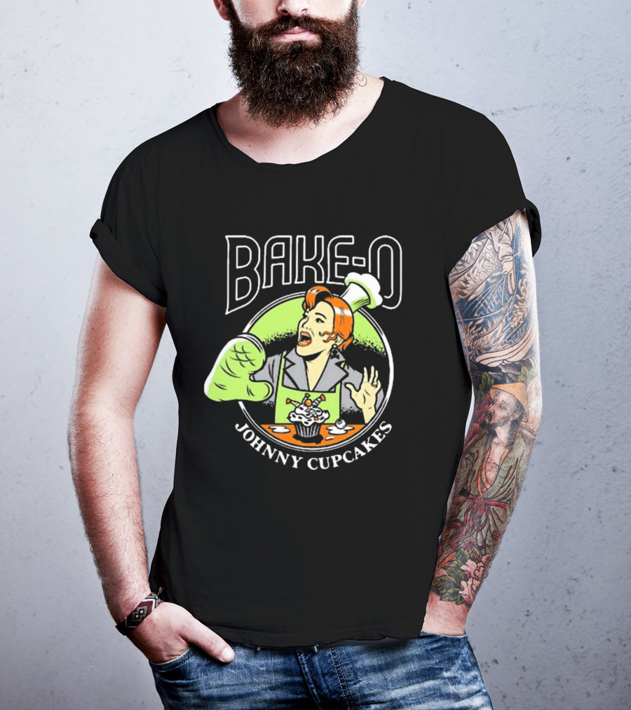 BAKE-O Johnny Cupcakes Retro Chef Cupcake Explosion T-Shirt