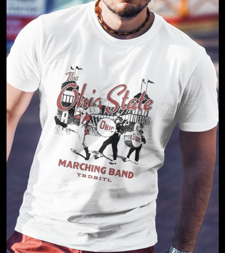 Ohio State University Marching Band TDBITL Ohio State Buckeyes Mitchell And Ness T-Shirt